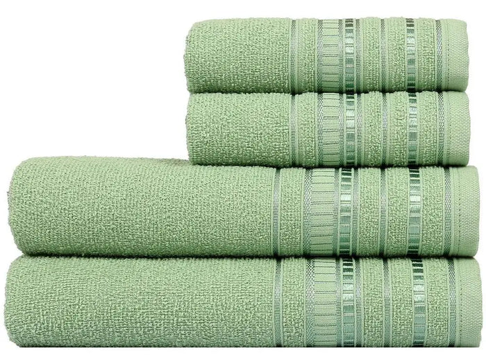 Conjunto de toalhas de banho Verde Menta 4 peças.