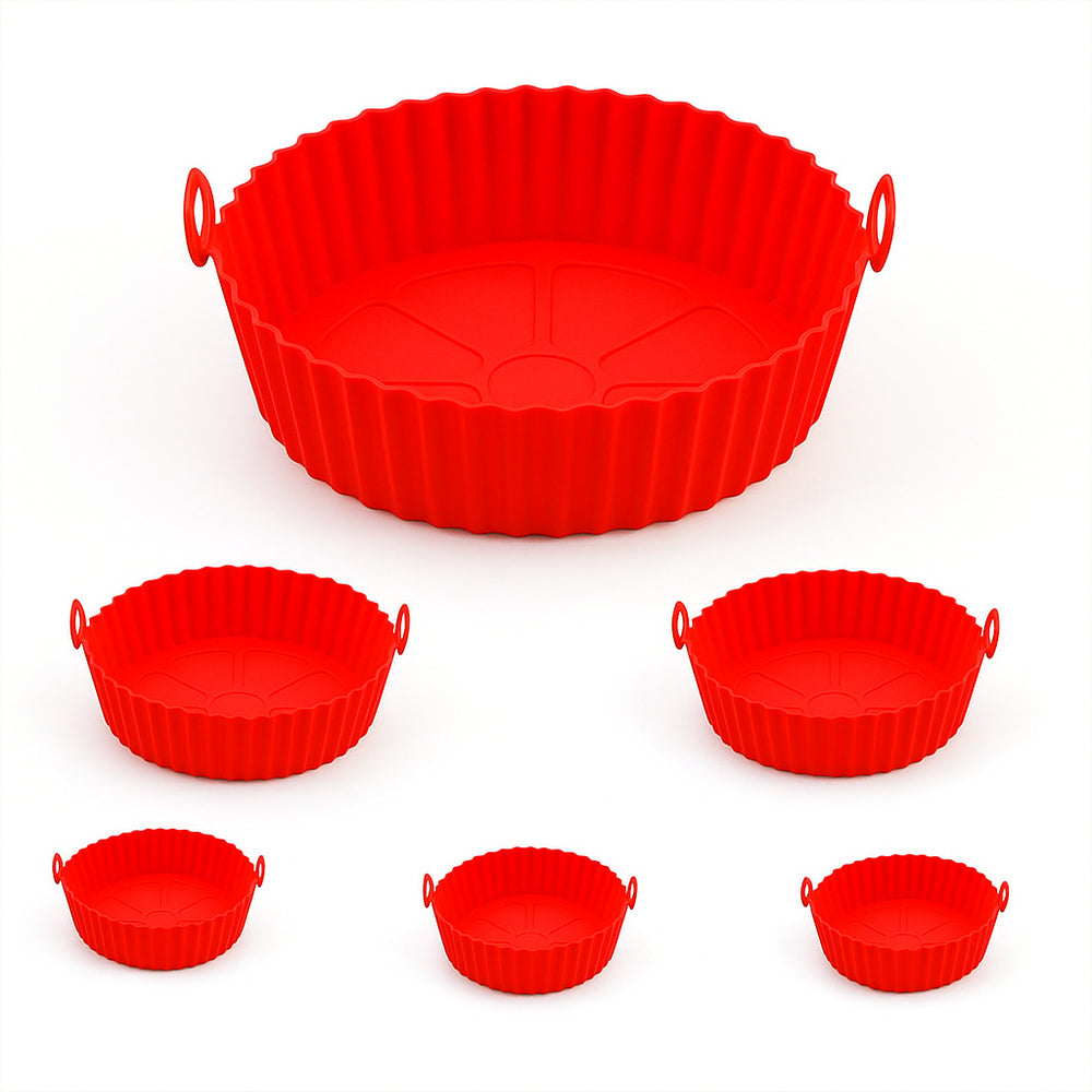 Kit com 6 Capas Protetoras de Silicone para AirFryer e Forno.