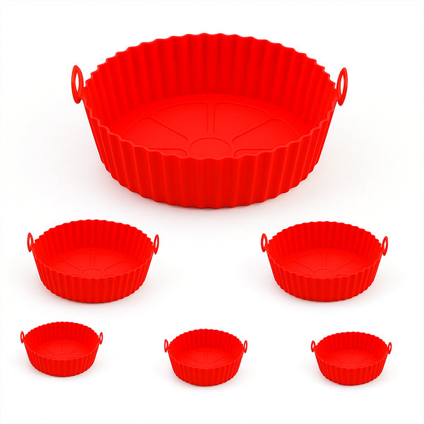 Kit com 6 Capas Protetoras de Silicone para AirFryer e Forno.