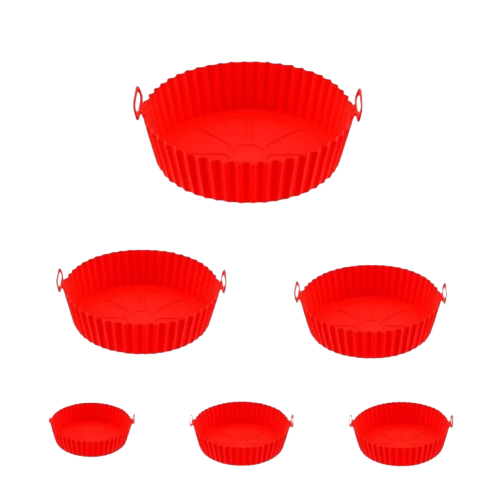 Kit com 6 Capas Protetoras de Silicone para AirFryer e Forno.