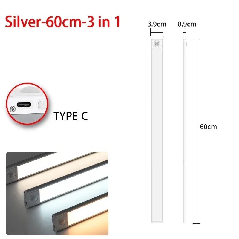 Luminária LED com Sensor de Movimento Casa&Conforto - Recarregável e Magnética (Sem Fios)