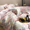 Jogo de Cama Seda Mulberry Blend 4 Peças Casa&Conforto - Floral Luxo (Com ou Sem Elástico)