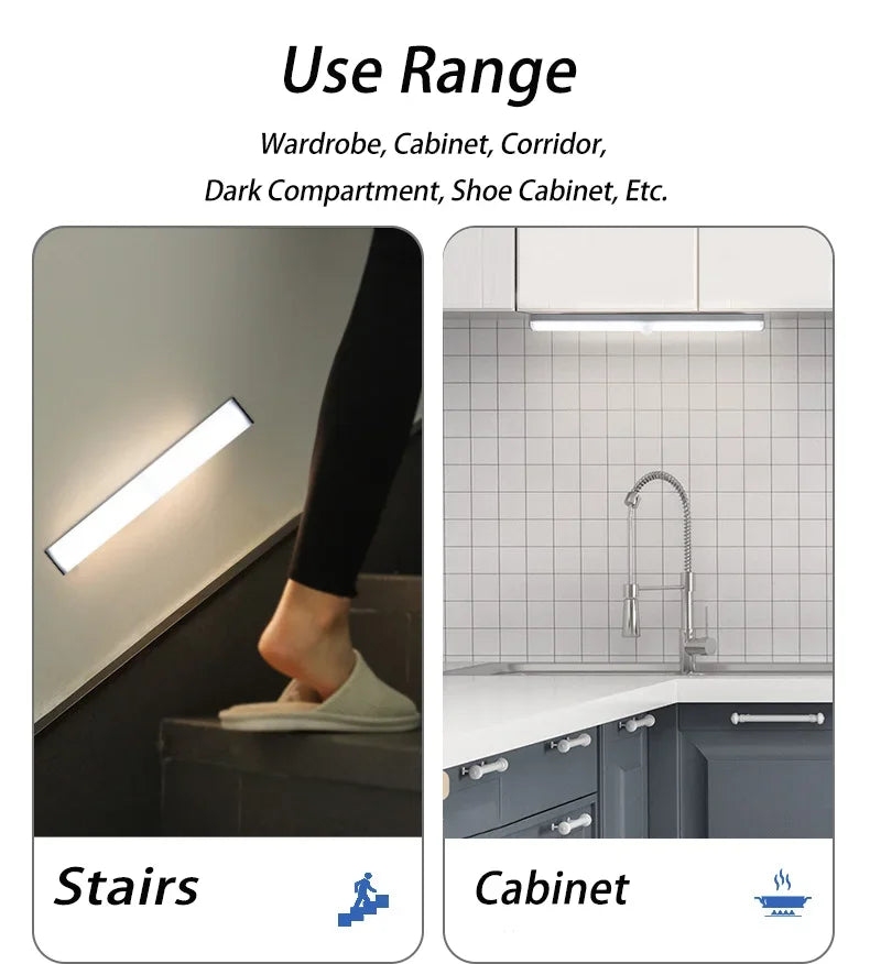 Luminária LED com Sensor de Movimento Casa&Conforto - Recarregável e Magnética (Sem Fios)