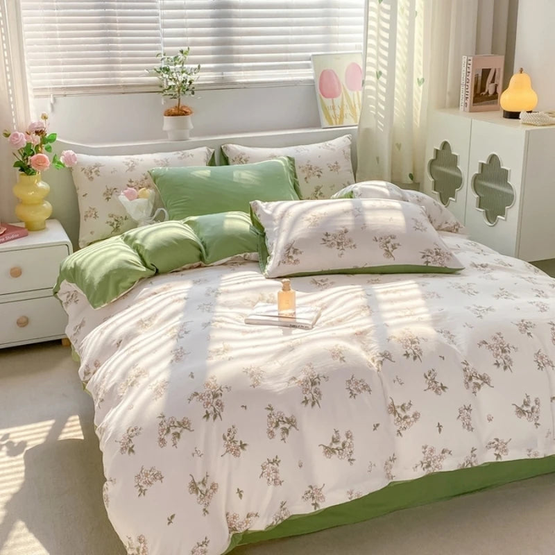 Jogo de Cama Floral Vintage 