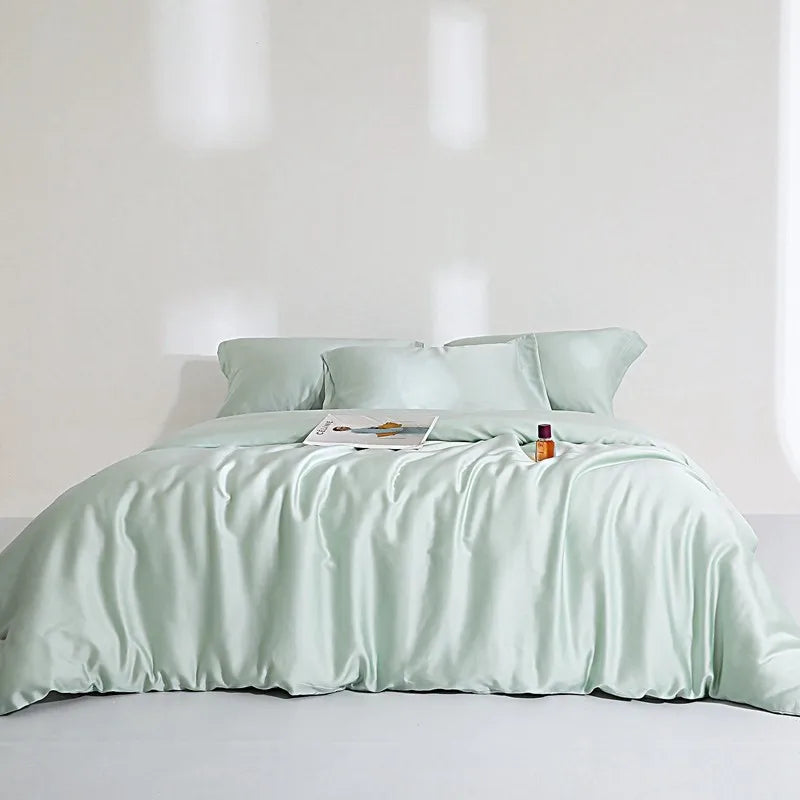 Jogo de Cama Premium 100% Liocel (Eucalipto) Casa&Conforto - Toque de Seda Refrescante