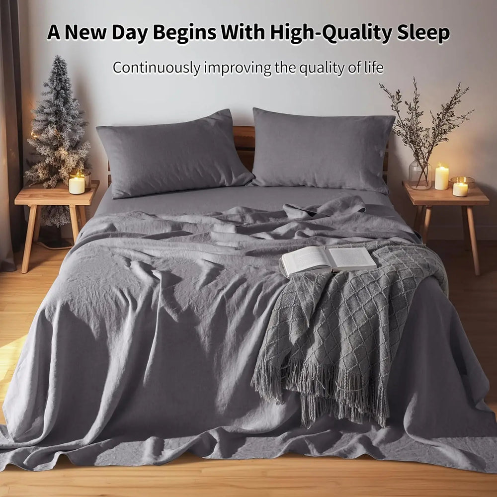 Jogo de Lençol 100% Linho Francês 