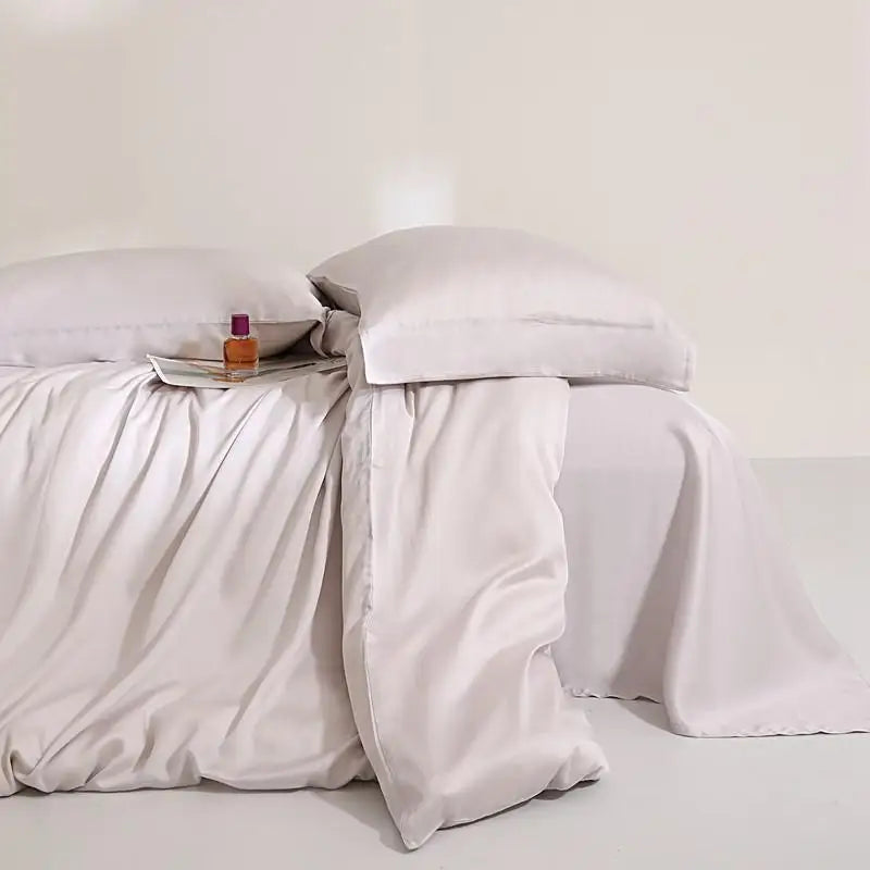 Jogo de Cama Premium 100% Liocel (Eucalipto) Casa&Conforto - Toque de Seda Refrescante