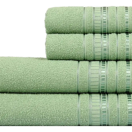 Conjunto de toalhas de banho Verde Menta 4 peças.