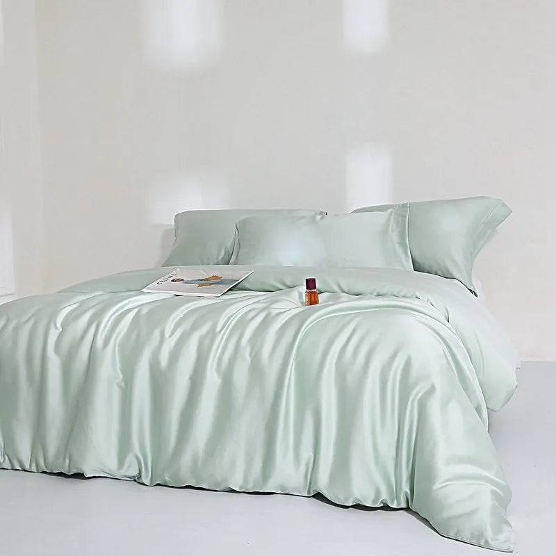 Jogo de Cama Premium 100% Liocel (Eucalipto) Casa&Conforto - Toque de Seda Refrescante