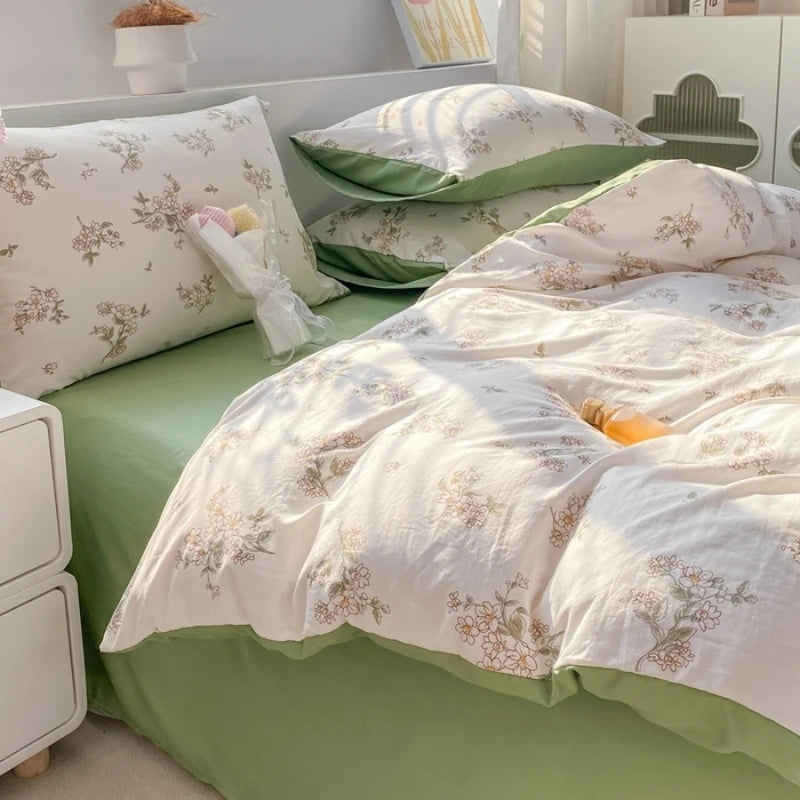 Jogo de Cama Floral Vintage 