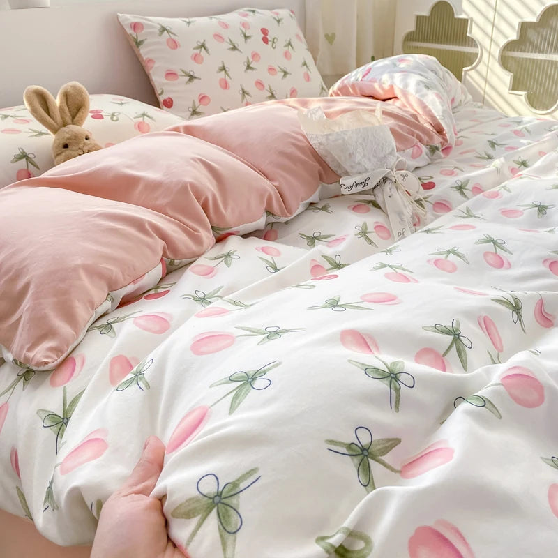 Jogo de Cama Floral Vintage 