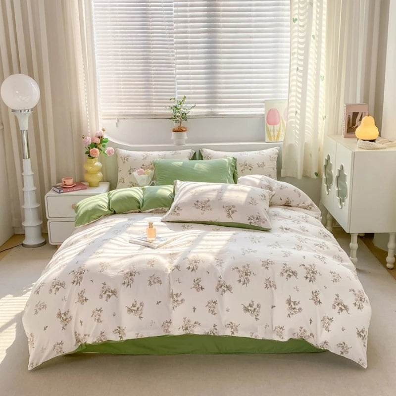 Jogo de Cama Floral Vintage 