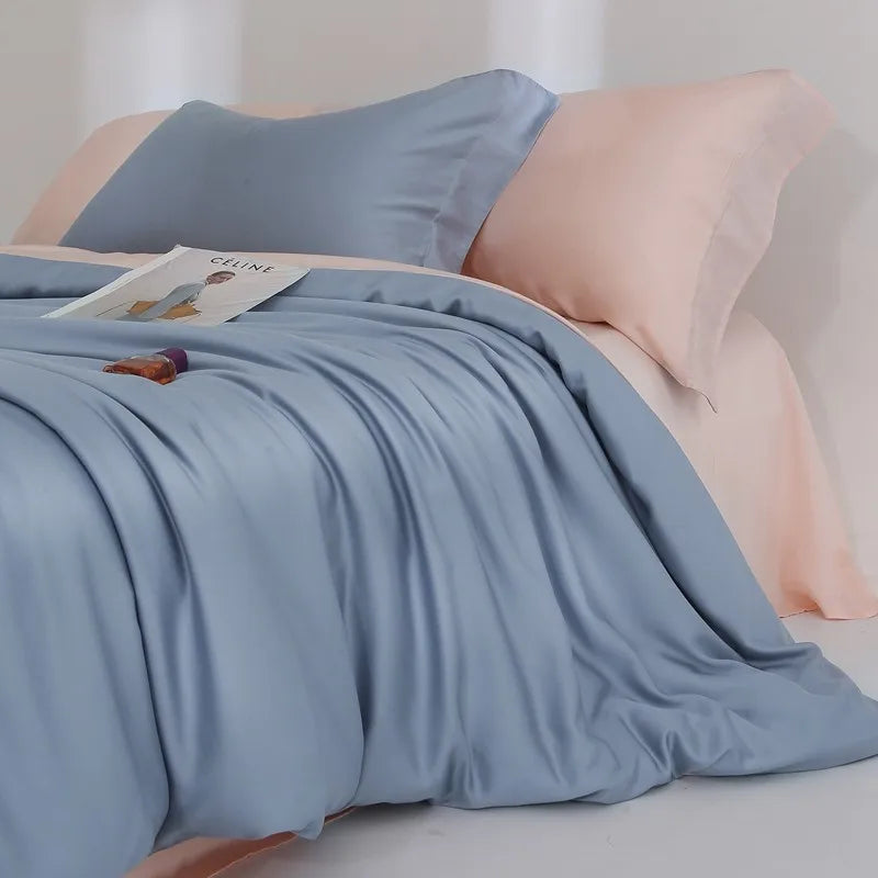 Jogo de Cama Premium 100% Liocel (Eucalipto) Casa&Conforto - Toque de Seda Refrescante