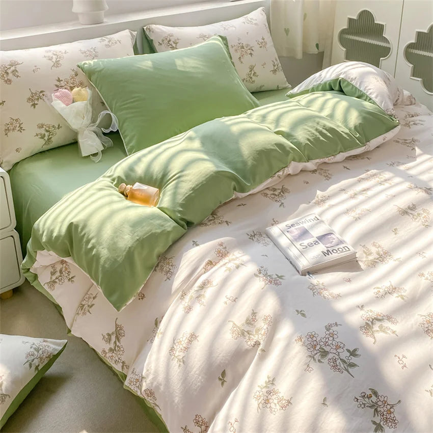 Jogo de Cama Floral Vintage 