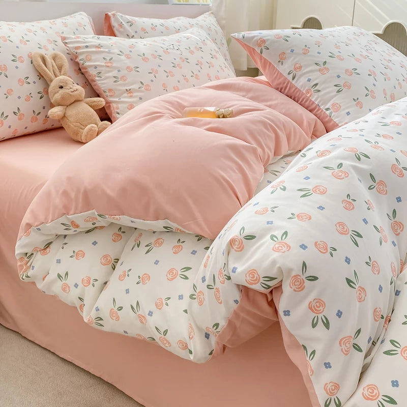 Jogo de Cama Floral Vintage 