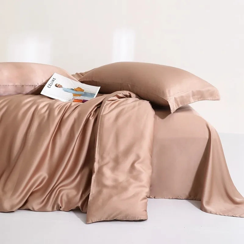 Jogo de Cama Premium 100% Liocel (Eucalipto) Casa&Conforto - Toque de Seda Refrescante