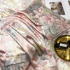 Jogo de Cama Seda Mulberry Blend 4 Peças Casa&Conforto - Floral Luxo (Com ou Sem Elástico)