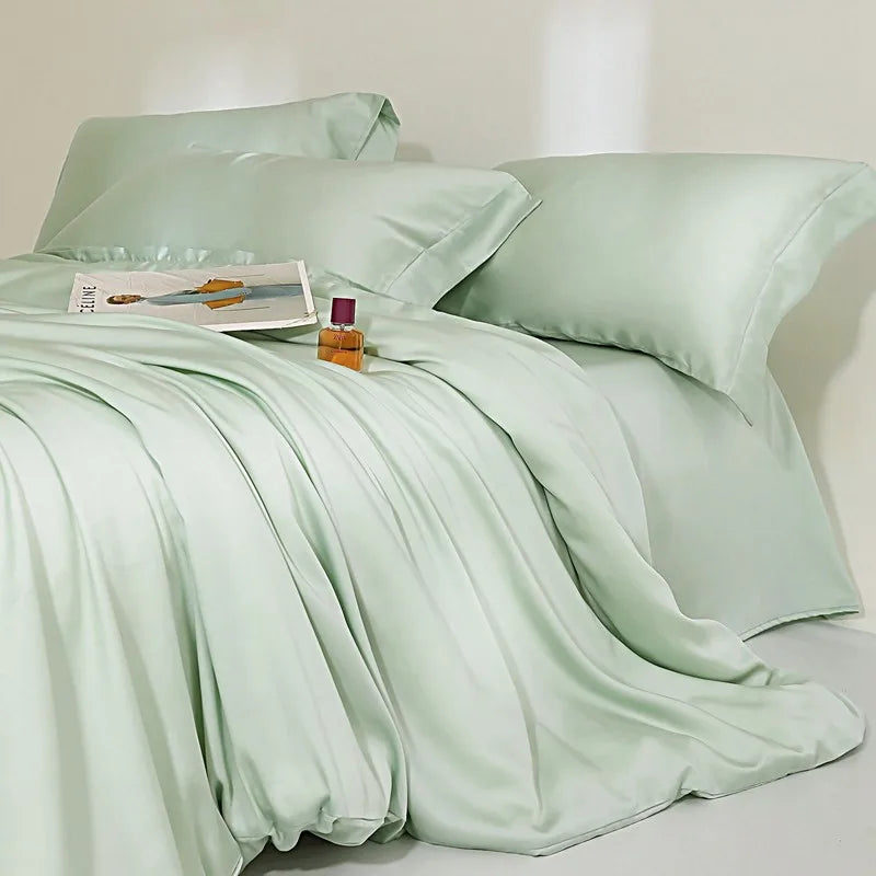 Jogo de Cama Premium 100% Liocel (Eucalipto) Casa&Conforto - Toque de Seda Refrescante