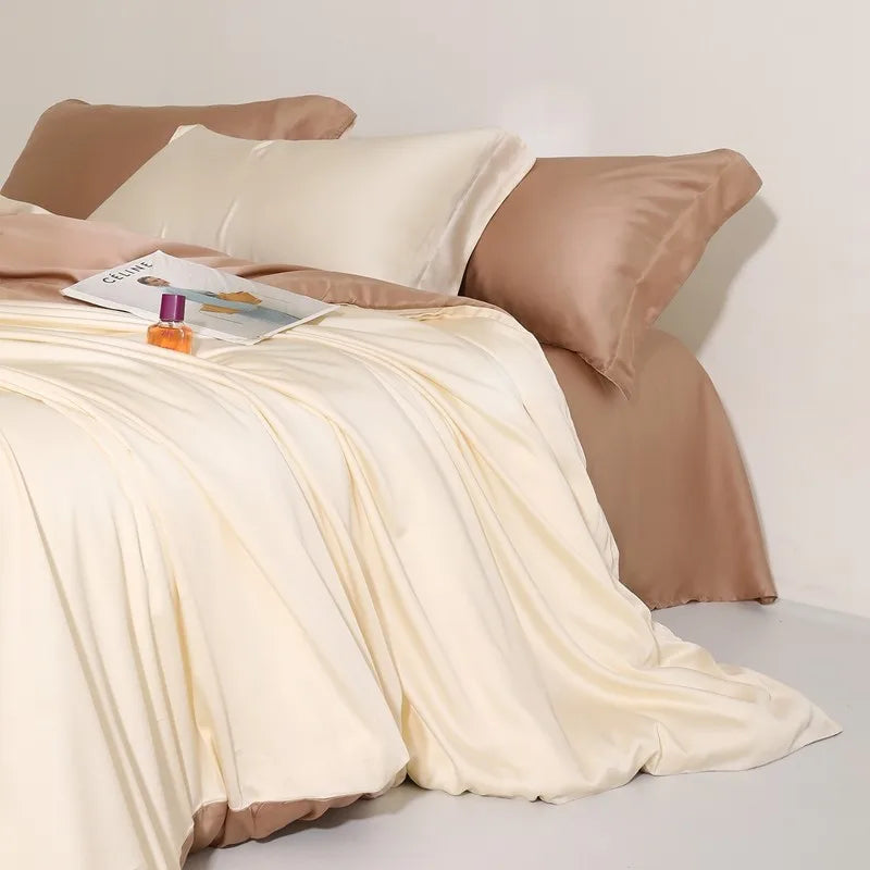 Jogo de Cama Premium 100% Liocel (Eucalipto) Casa&Conforto - Toque de Seda Refrescante