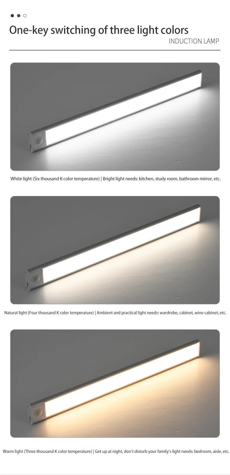 Luminária LED com Sensor de Movimento Casa&Conforto - Recarregável e Magnética (Sem Fios)
