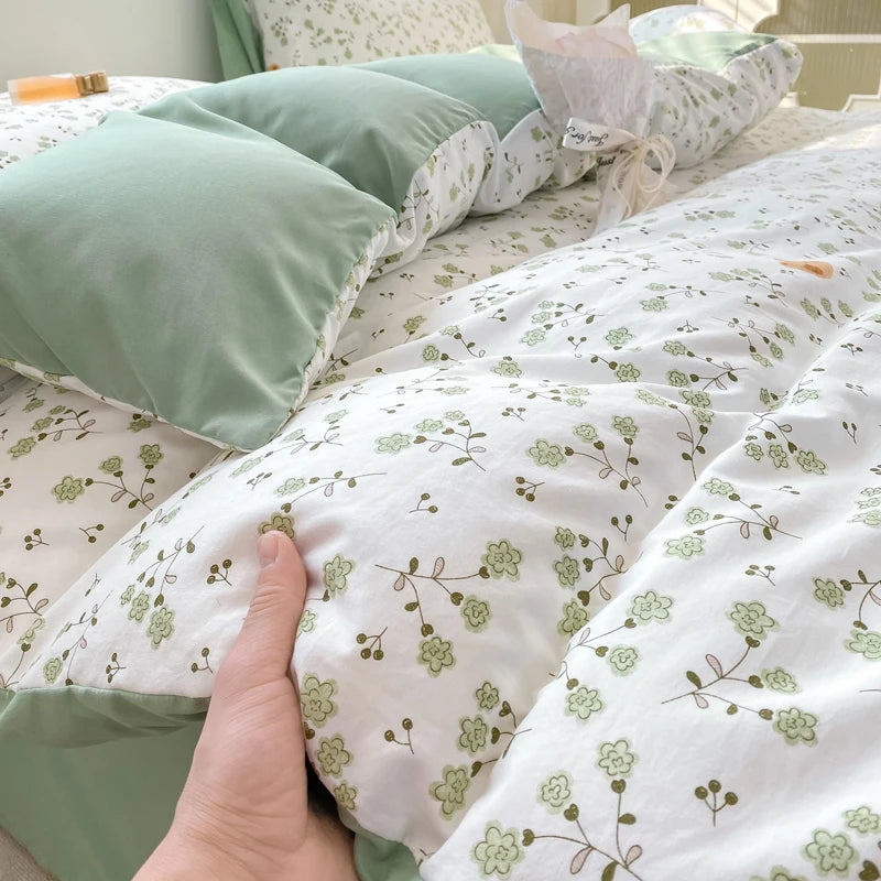 Jogo de Cama Floral Vintage 