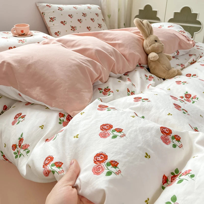 Jogo de Cama Floral Vintage 