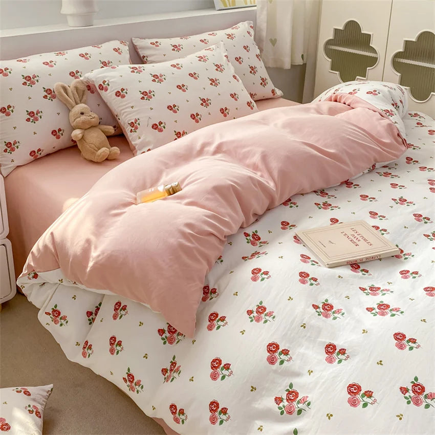 Jogo de Cama Floral Vintage 