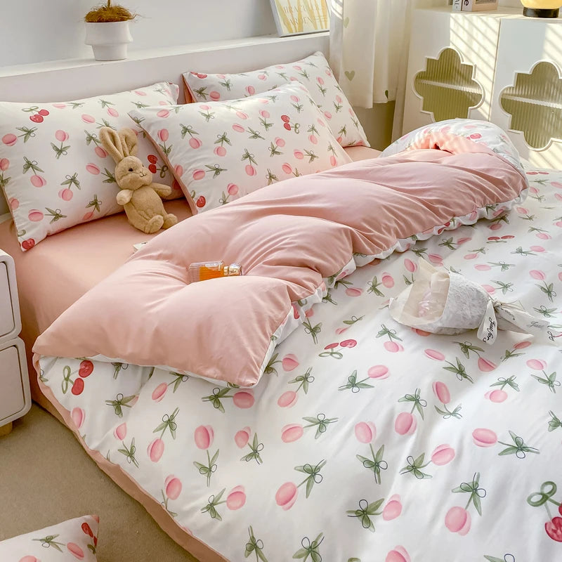 Jogo de Cama Floral Vintage 