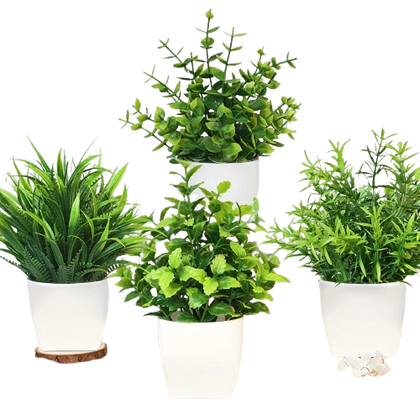 Planta Artificial em Vaso Decorativo – Estilo Bonsai Verde