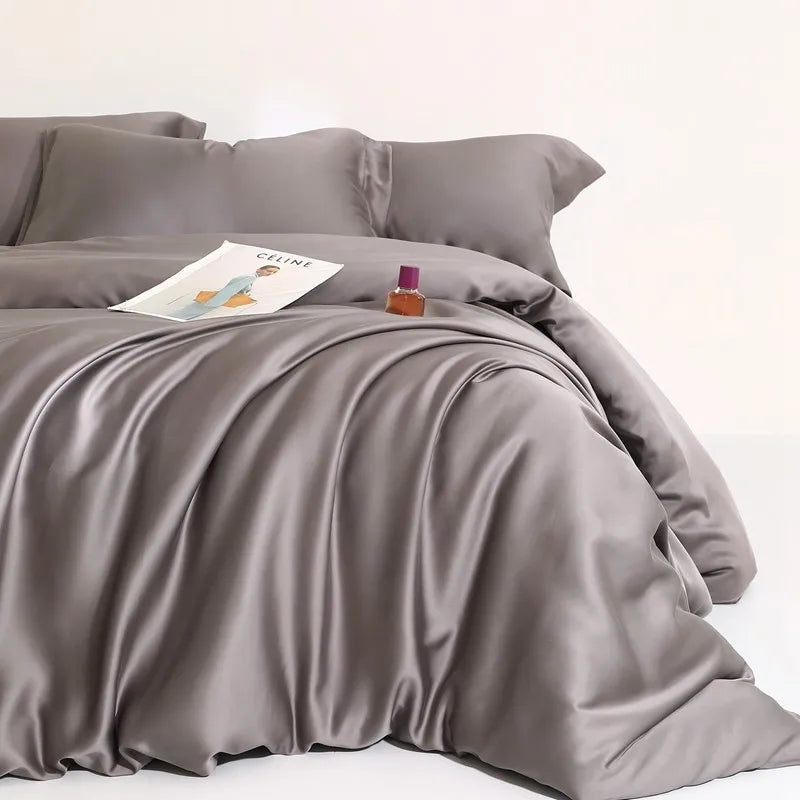 Jogo de Cama Premium 100% Liocel (Eucalipto) Casa&Conforto - Toque de Seda Refrescante