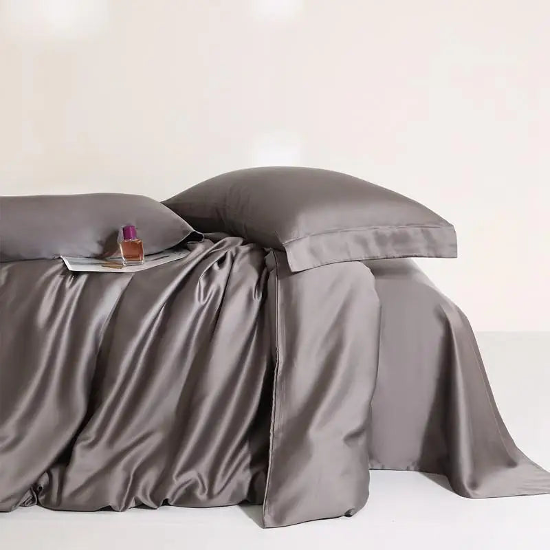 Jogo de Cama Premium 100% Liocel (Eucalipto) Casa&Conforto - Toque de Seda Refrescante