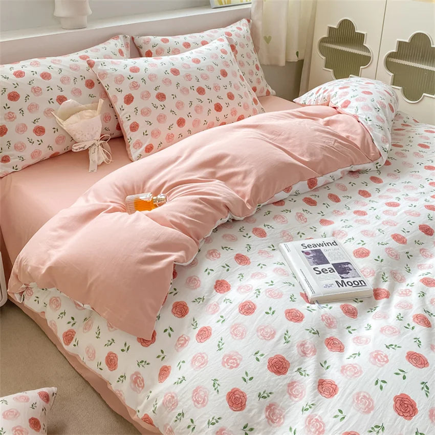 Jogo de Cama Floral Vintage 