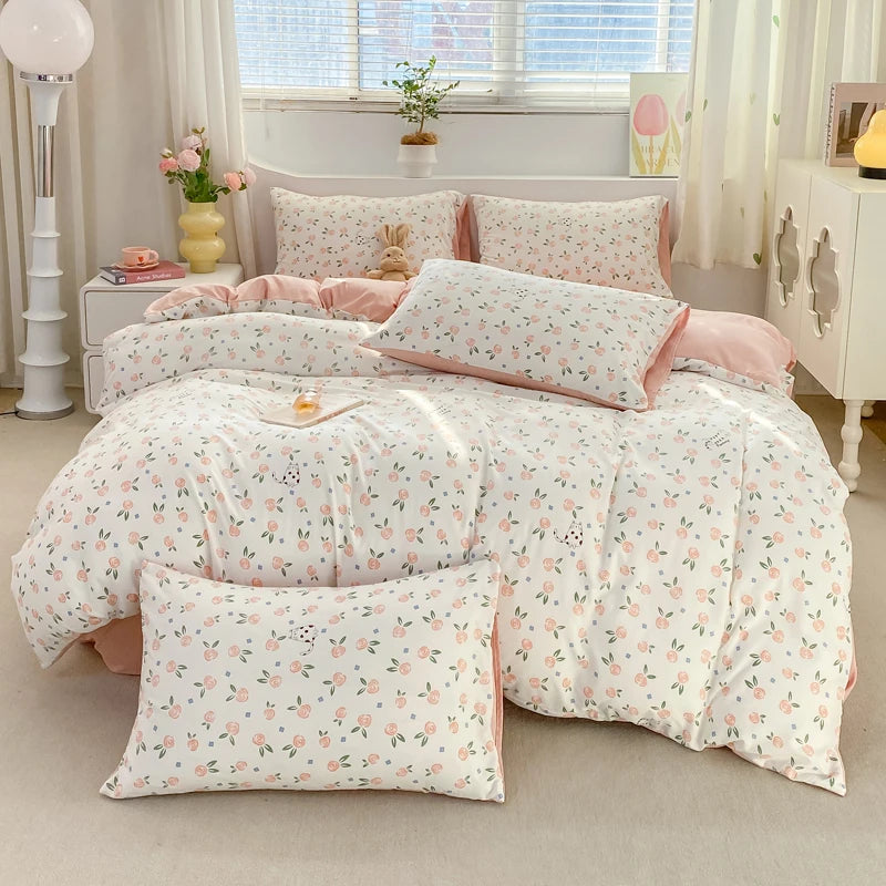 Jogo de Cama Floral Vintage 