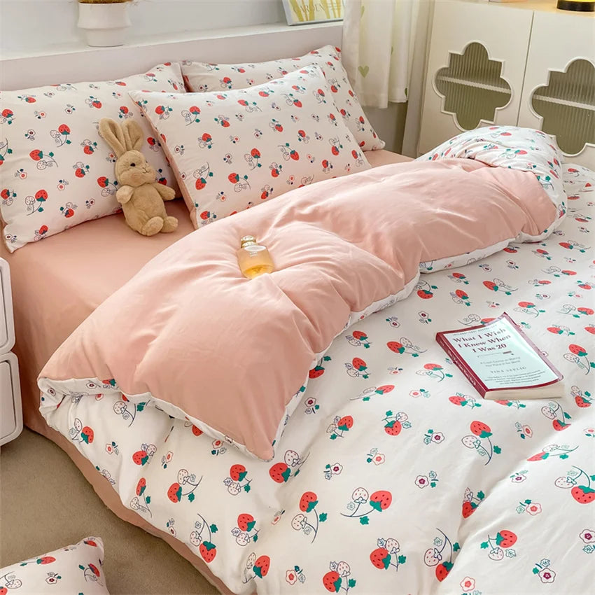 Jogo de Cama Floral Vintage 
