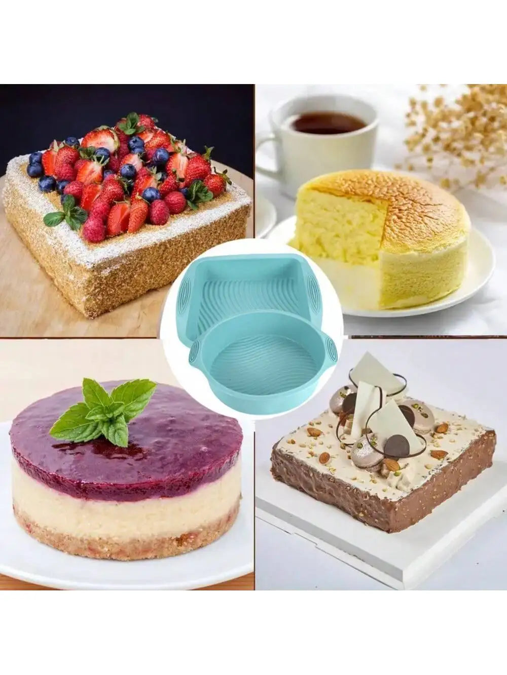 Forma de Silicone Antiaderente Casa&Conforto - Escolha o Formato Ideal para Sua Receita