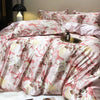 Jogo de Cama Seda Mulberry Blend 4 Peças Casa&Conforto - Floral Luxo (Com ou Sem Elástico)