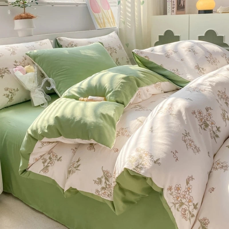 Jogo de Cama Floral Vintage 