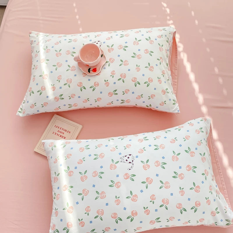 Jogo de Cama Floral Vintage 