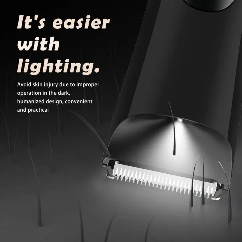 Aparador Corporal e Íntimo Masculino Casa&Conforto - Lâmina de Cerâmica Anti-Cortes (À Prova D'Água)