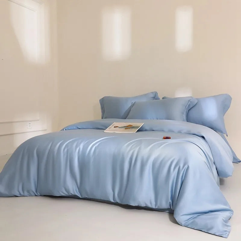 Jogo de Cama Premium 100% Liocel (Eucalipto) Casa&Conforto - Toque de Seda Refrescante