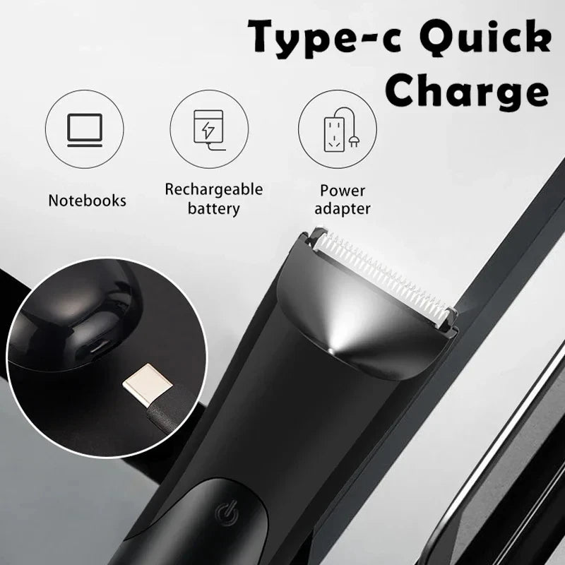 Aparador Corporal e Íntimo Masculino Casa&Conforto - Lâmina de Cerâmica Anti-Cortes (À Prova D'Água)