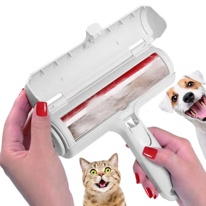 Rolo removedor de pelos de animais de estimação - Removedor de pelos de cães e gatos com base autolimpante - Ferramenta eficiente para remoção de pelos de animais - Perfeito para móveis