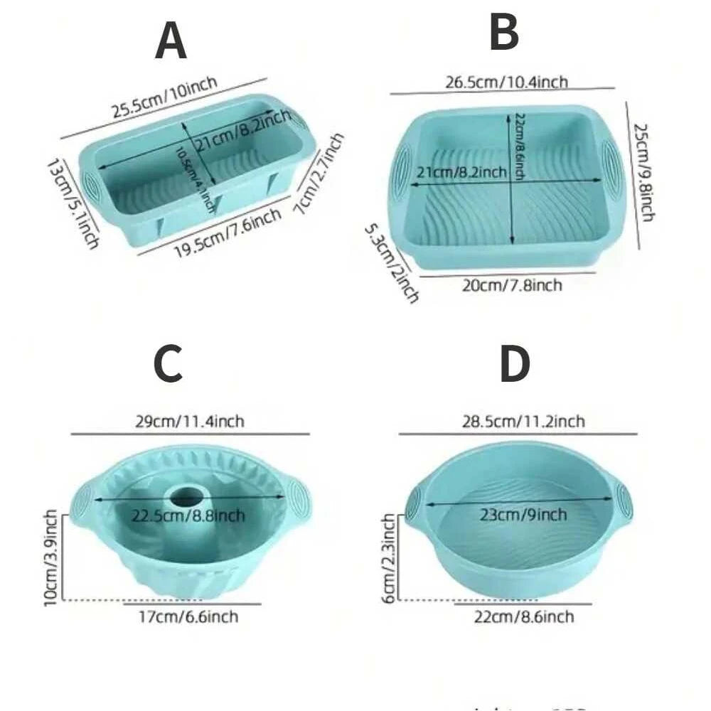 Forma de Silicone Antiaderente Casa&Conforto - Escolha o Formato Ideal para Sua Receita